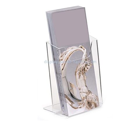 Custom acrylic brochure holders wall mounted leaflet display racks NBD-038