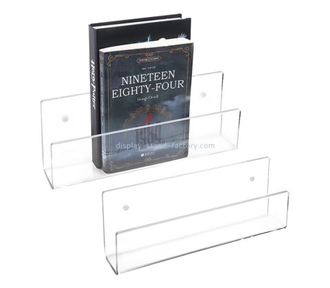 Custom acrylic wall mounted brochure rack literature leaflet display stands brochure holders NBD-037