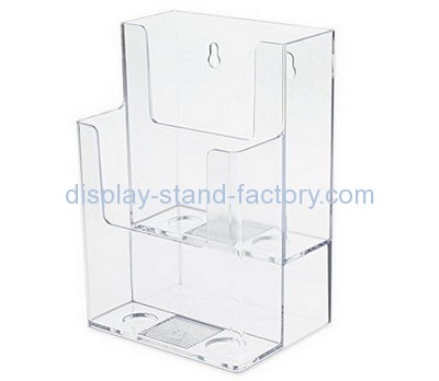 Custom design acrylic 3 tier tri fold hanging brochure holder NBD-036