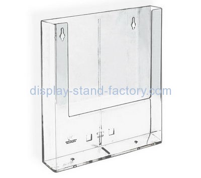 Custom acrylic literature holder wall mount brochure display rack stand NBD-035