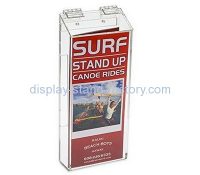 Customized acrylic display wall mounted literature holder outdoor leaflet holders wall mounted NBD-022