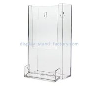 Custom acrylic flyer holder wall mount brochures holders literature rack wall mount NBD-006