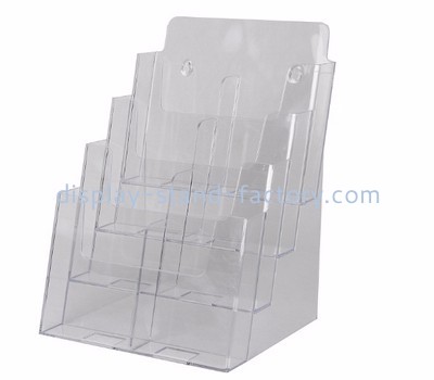 Custom acrylic 3 tier brochure holder brochure rack wall mount leaflet display holders NBD-001