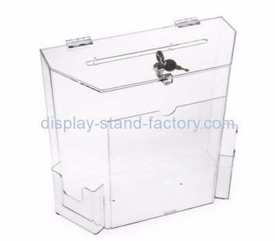 Custom lockable ballot box perspex suggestion box plastic ballot box NAB-049