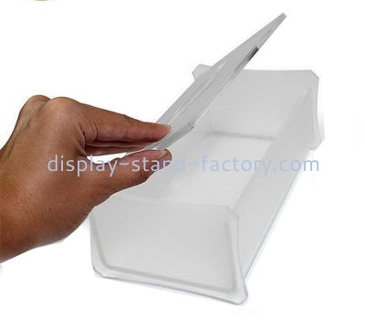 Customized clear perspex boxes flat tissue box cover tissue box NAB-033