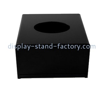 Custom tissue box black acrylic box small tissue box NAB-028