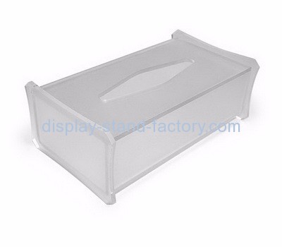 Customized acrylic tissue box design rectangular tissue box holder acrylic clear box NAB-023