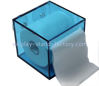 Customized acrylic boxes clear tissue holder box facial tissue box NAB-022