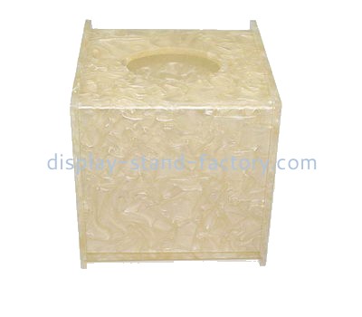 Customized tissue box design tissue holder box acrylic display box NAB-018