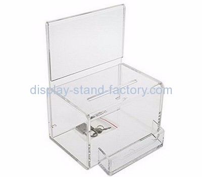 Customized acrylic perspex suggestion box ballotbox suggestion box with lock NAB-014