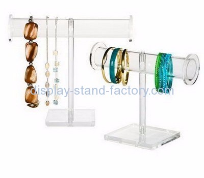 Custom acrylic retail jewelry display bracelet and necklace stand jewellry display NJD-005