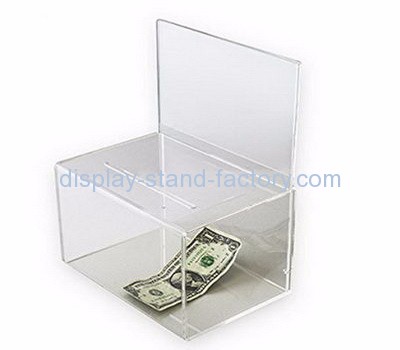 Custom acrylic donation bins donation containers charity collection boxes NAB-003