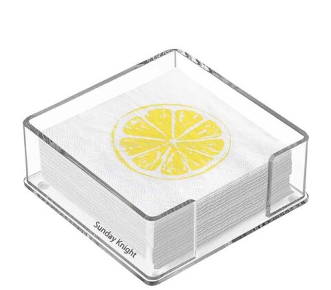 Wholesale custom acrylic cocktail napkin holder