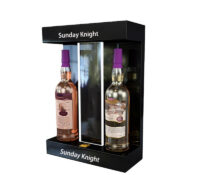 Wholesale custom acrylic liquor LED display case