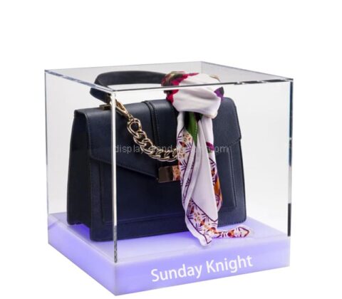 Wholesale custom acrylic handbag LED showcase