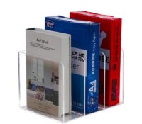 Wholesale custom acrylic 3-section book holders