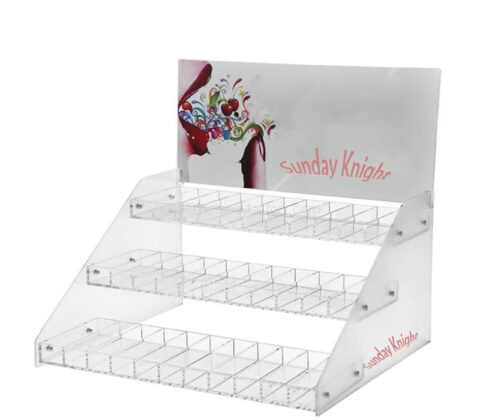 Wholesale custom acrylic nail polish lipstick display holder